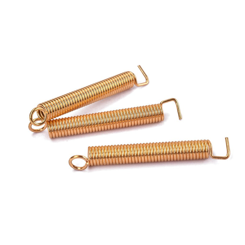 Alnicov 3 Pcs Electric Guitar Tremolo Bridge Springs Guitars Parts-Gold