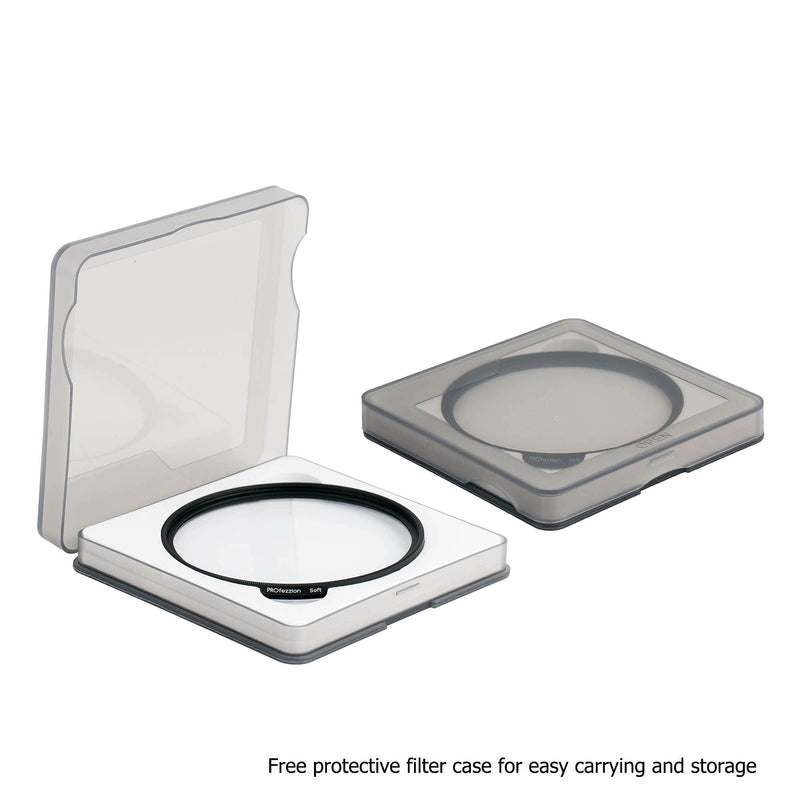 PROfezzion 55mm Soft Focus Filter for Nikon AF-P DX 18-55mm f3.5-5.6G Lens for Sony FE 28-70mm f3.5-5.6 /E 18-135mm f3.5-5.6 Lens & Other Camera Lenses with 55mm Filter Thread