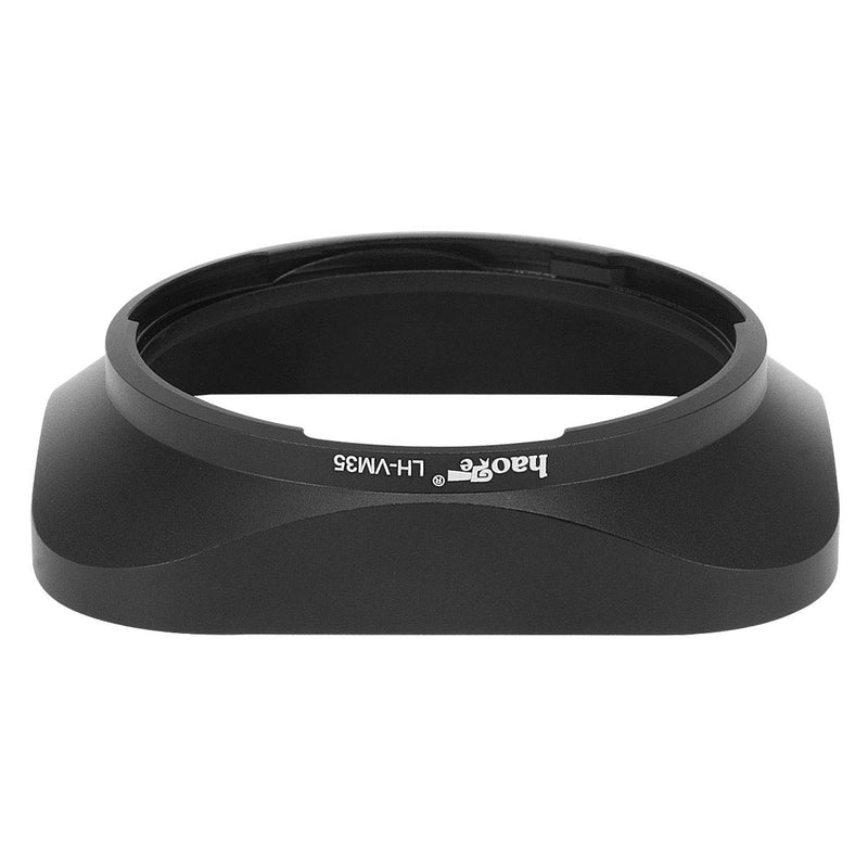 Haoge LH-VM35 Bayonet Metal Square Lens Hood Shade Compatible with Voigtlander Nokton Aspherical ASPH 40mm f/1.2 VM, 35mm f1.2 VM, 50mm f1.2 VM Leica M Lens Replaces LH-8 Black