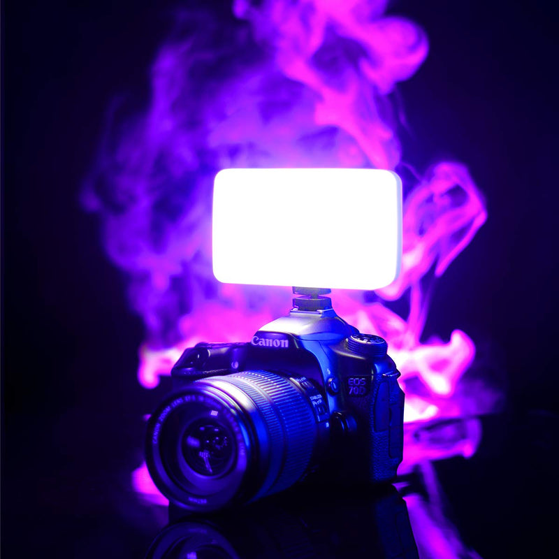 VIJIM VL120 LED Video Light on Camera, Mini Rechargeable 120 LED Photography Lighting Fill Lamp 3200K-6500K Bi-Color Dimmable, CRI95+, Built-in 3100mAh Battery for Canon Nikon Sony DSLR Cameras