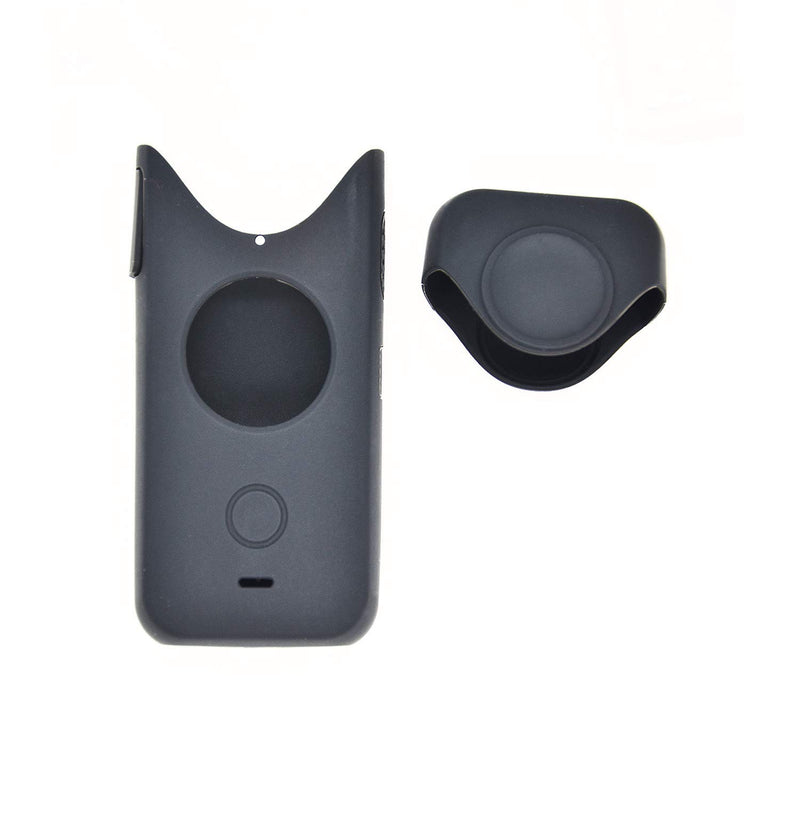 VGSION Silicone Case with Lens Cap and Tempered Glass Screen Protector Kit for Insta360 One X2