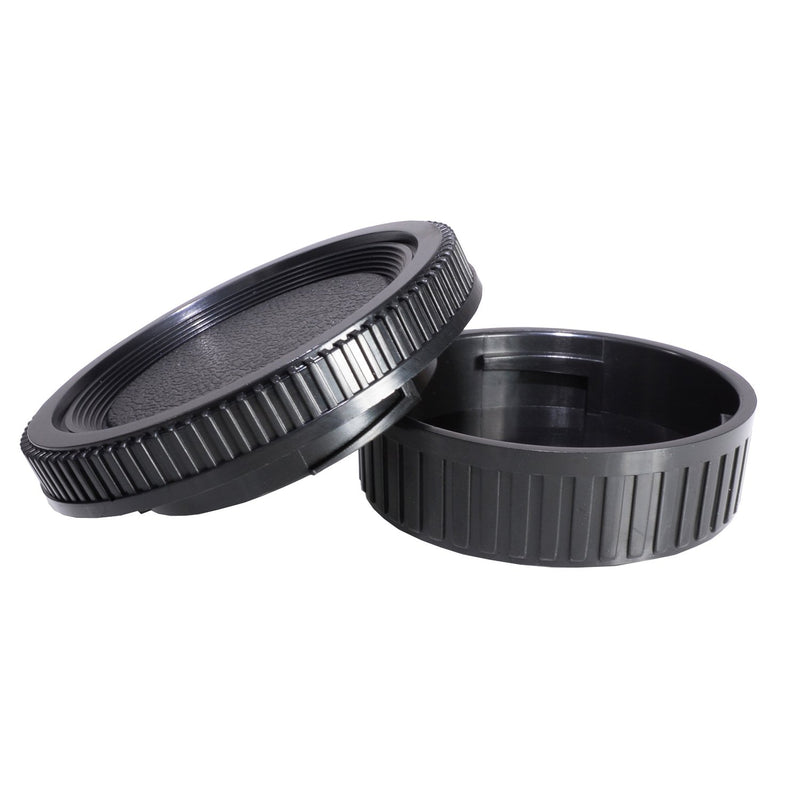 CamDesign Rear Lens Cap & Body Cap Set Compatible with Minolta MD/MC/SR Rokkor Lenses X-700, X570, X-370, XD, XD-7, XD-11 XG, XG-7, SR-T 101, X-1, SR-1, SR-2, SR-7