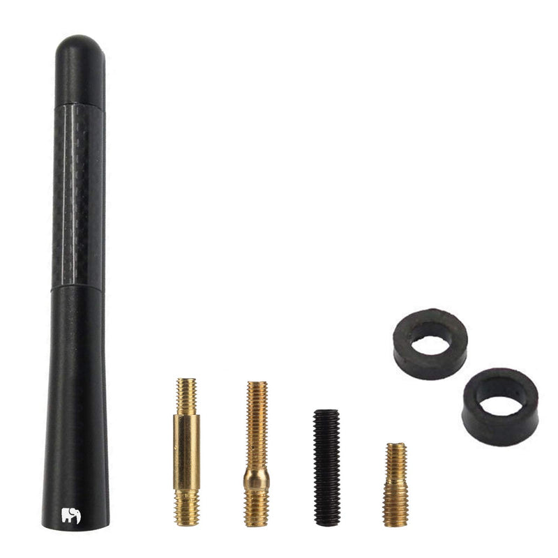 ONE250 Short Antenna for BMW Motorcycles - Will fit Any K1600GTL (2011-2018), K1600GT (2011-2018), R1200RT (2014-2021) Bikes (Black) Black