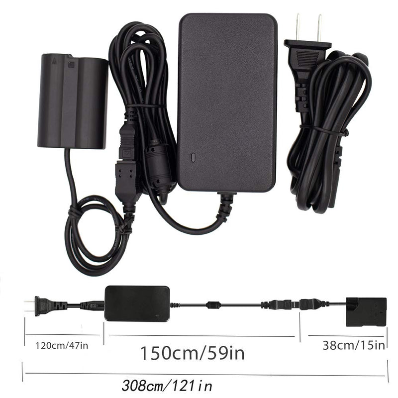 EH-5 Plus EP-5B AC Power Supply Adapter kit(Replacement EN-EL15 EN-EL15A Battery) for Nikon D500 D600 D610 D750 D7000 D7100 D800 D800E D810 D800A 1V1 Camera