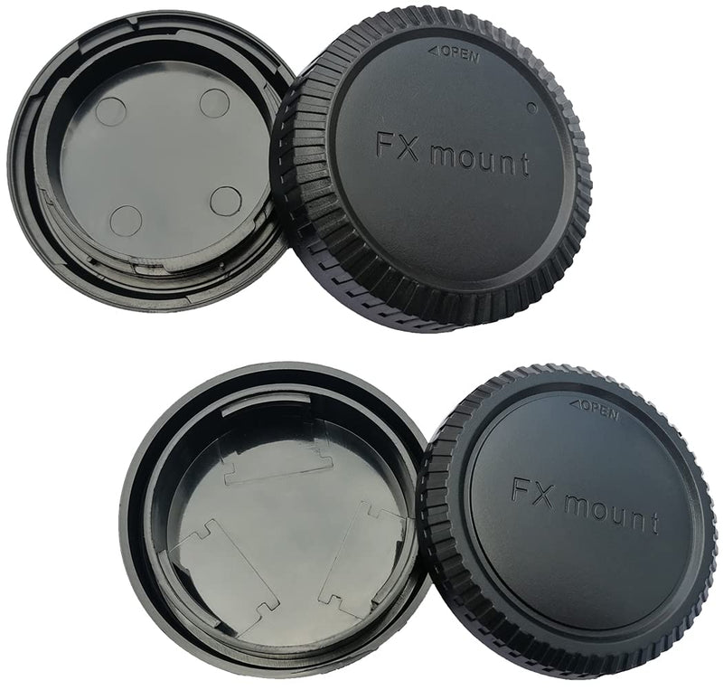 [AUSTRALIA] - Camera Body Cap and Rear Lens Cover for Fuji FX Fujifilm X Mount X-S10 X-T30 II X-T20 X-T10 X-E4 X-T4 X-T3 X-T200 X-T100 X-PRO3 X-PRO2 X-A20 X-A10 X-A7 X-A5,HUIPUXIANG [2 Sets] 