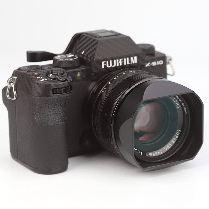 Haoge LH-X53B Square Metal Lens Hood Shade with Metal Cap for Fujifilm Fuji Fujinon XF 35mm F1.4 R / XF35mmF1.4 R Lens on Camera X-H1 XS-10 X-Pro3 X-T4 X-T3 X-T2 X-T30 X-T20