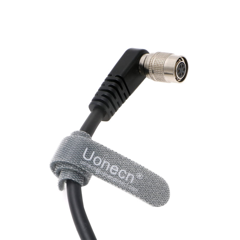 Uonecn Basler AVT GIGE CCD Camera Cable Right Angle Hirose 6 Pin Female to Open End 39''