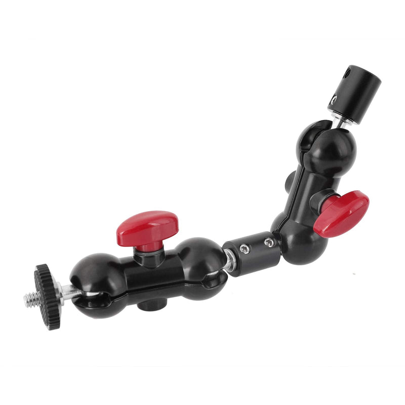 CAMVATE Dual Mini Ball Head Extension Arm with 1/4"-20 Male & Female Mounting Threads