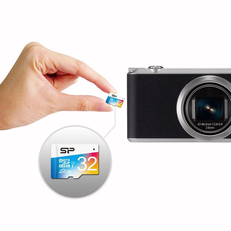 Silicon Power 32GB Up to 85MB/S Microsdhc UHS-1 Class10, Elite Flash Memory Card with Adaptor (SP032GBSTHBU1V20AE)