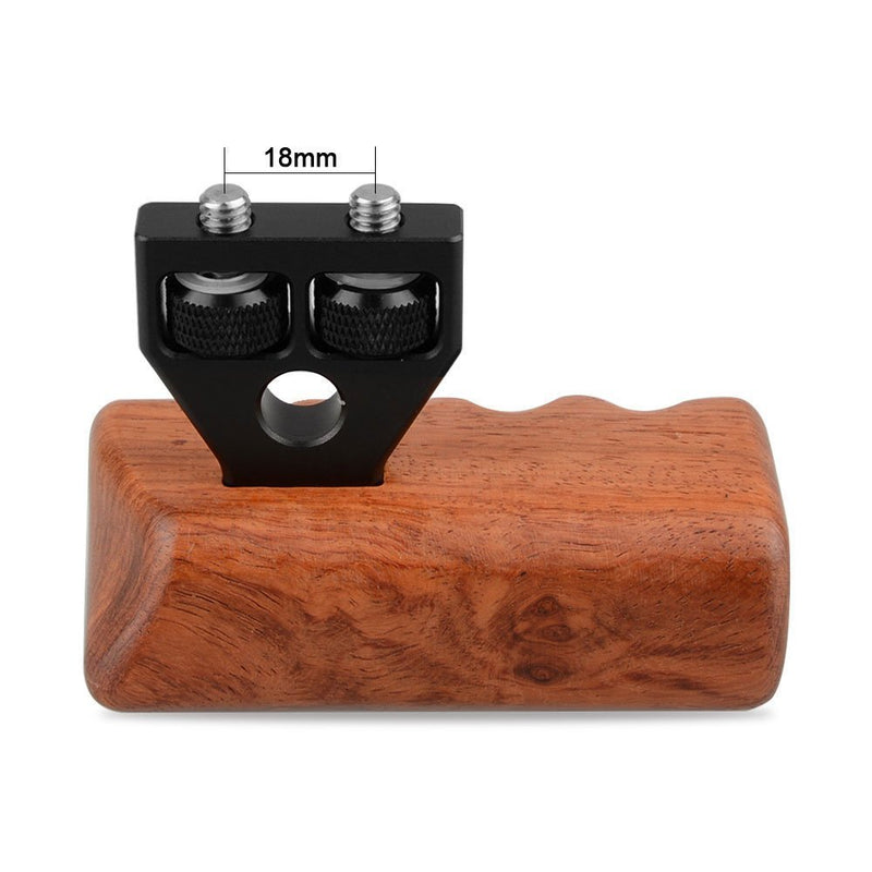 CAMVATE DSLR Wooden Handle Grip with Connector for DV Video Camera Cage(1 Pair)