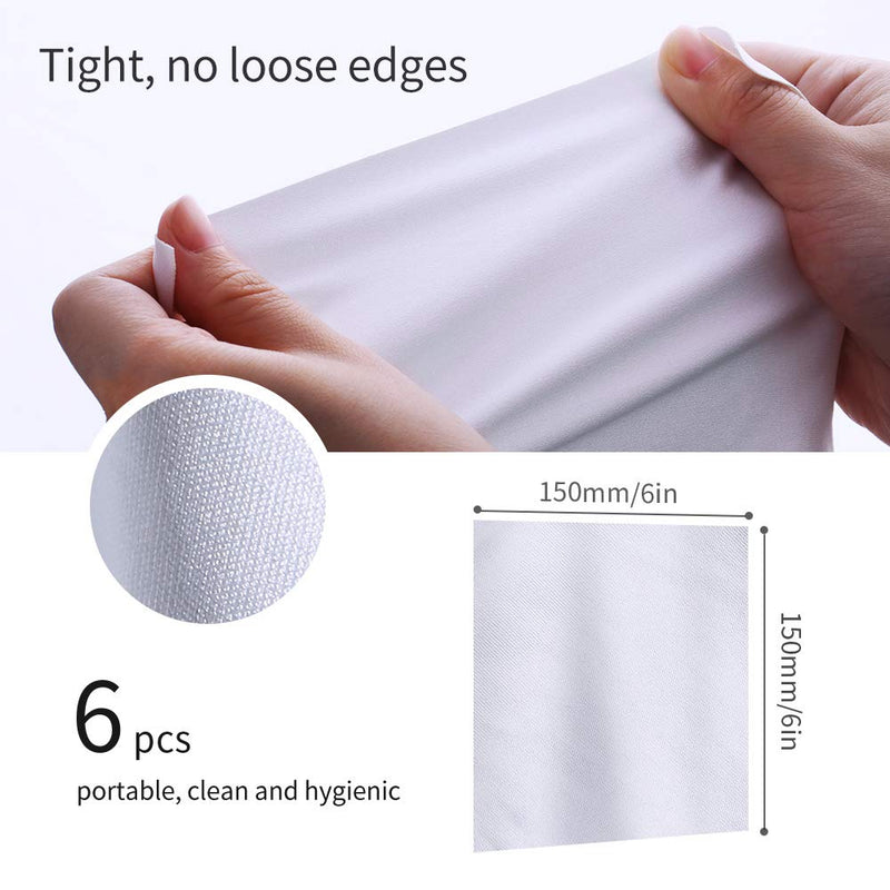 [AUSTRALIA] - K&F Concept Import Microfiber Cleaning Cloths, 6-Pack Vacuum Wrapped for Camera Lens/Eyeglasses/iPhones/Computers/iPad/LED Screens/Electronics/Precision Instrument 6 Pack 