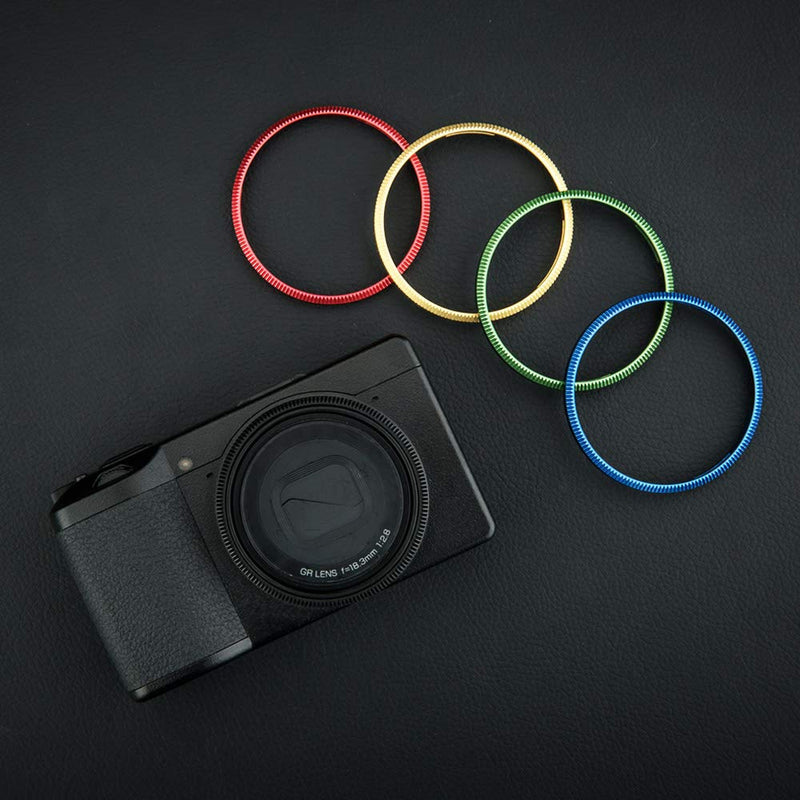 JJC Metal Lens Decoration Ring Cap for Ricoh GR III GR3 Accessories Replace Ricoh GN-1 Ring Cap -Black Black