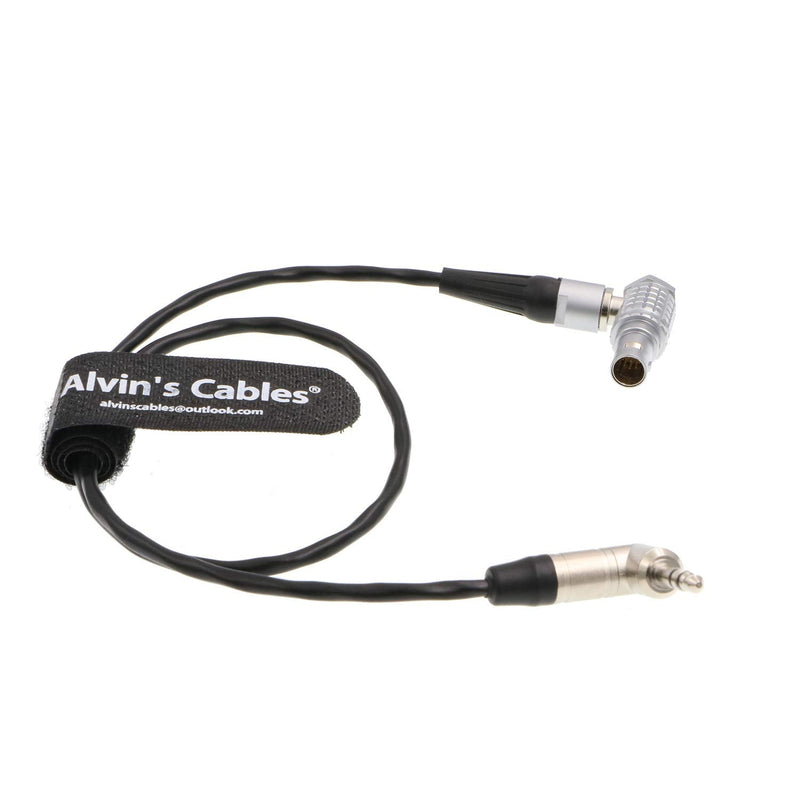 Alvin's Cables Red Komodo Timecode Cable Tentacle Sync 3.5mm TRS to EXT 9 Pin Male Right Angle 3.5mm TRS