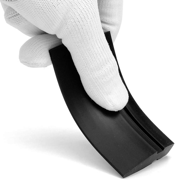 ECOmorning 4 Inch Mini Squeegee Silicone Squeegee with Rubber Water Blade, Anti-Slip Handle for Car Wraps, Window Tint, and Cleaning Bathrom or Kitchen Sink 1pcs,with Handle