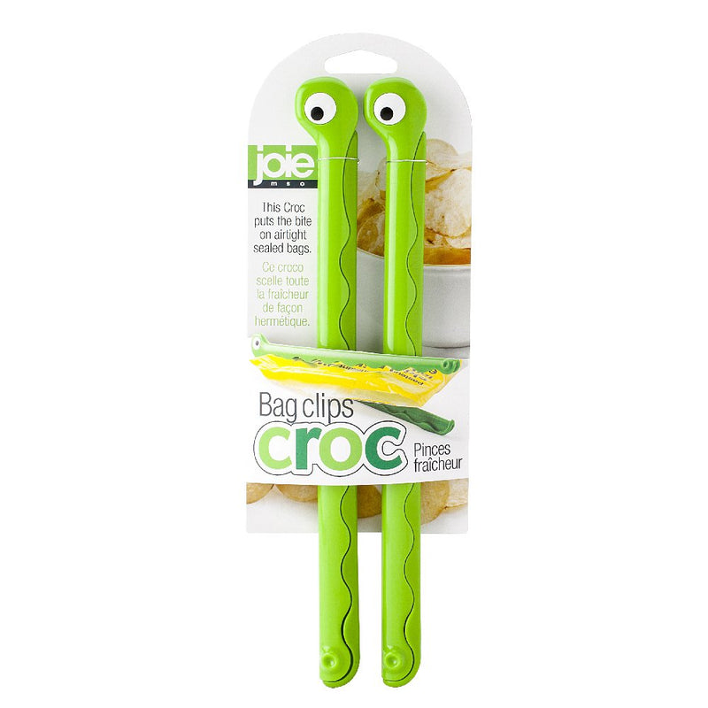 Joie Croc Bag Clips, Set of 2, 10-Inches x .75-Inches x .5-Inches Croc Bag Sealers, Set/2