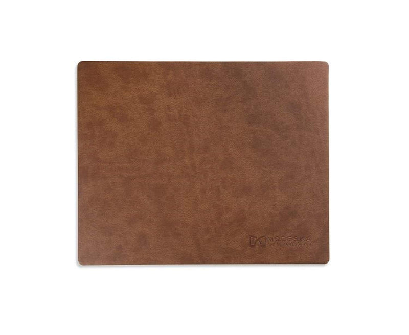 Modeska Mouse Pad with Premium PU Leather, Non-Slip Base Mousepad for Gaming, Apple, & PC. Perfect for Large or Small Mouse. 10.3x8.3 inches Brown