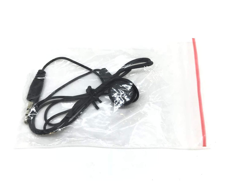 TFD Supplies Wholesale Bulk Single Ear Earbuds Headphones 50 Pack for Phone, Tablet, Laptop, and Computer - Black