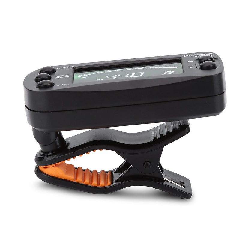 Tuner Metronome, Portable 2 in 1 Clip-on LCD Digital Tuner & Metronome for Guitar Bass Violin Ukulele String Instrument