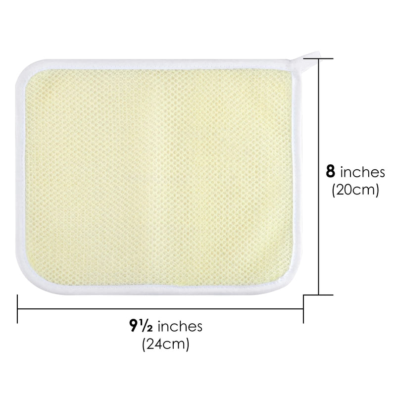 Linkidea 10 Pack Dishwashing Net Cloths, Nylon Mesh Dish Clothes for Washing Dishes, 8 Inches Absorbent Dishtowels Scrubber Sponge Rag for Kitchen