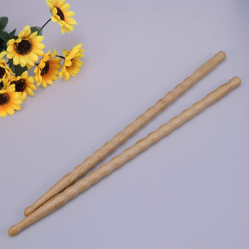 TOYANDONA 2pcs Bamboo Drumstick Durable Solid Wave Drum Stick Percussion Accessory For Instruments Practise Training