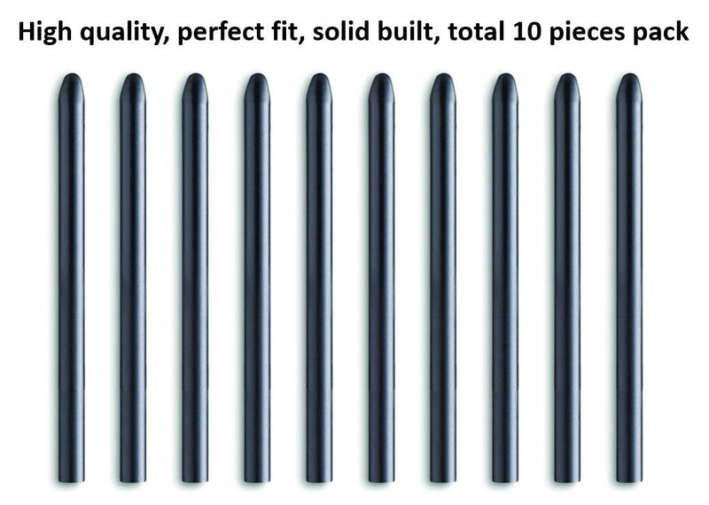 Replacement Nibs Tips Standard for Wacom Bamboo Stylus Pen Intuos Cintiq 13HD 22HD Touch 27QHD Touch Pro Paper Ink Sketch Solo Fineline Alpha Folio Slate Inkspace Paper (10 Pack) 10 Pack