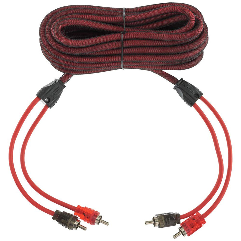 DS18 R20 RCA Cable Ultra Flex 20 Feet - 2-Male to 2-Male Stereo Audio Cables, 2RCA Male to 2RCA Male Stereo Cable for Home Theater, HDTV, Amplifiers, Hi-Fi Systems, Car Audio, Speakers. (20ft / 6m)