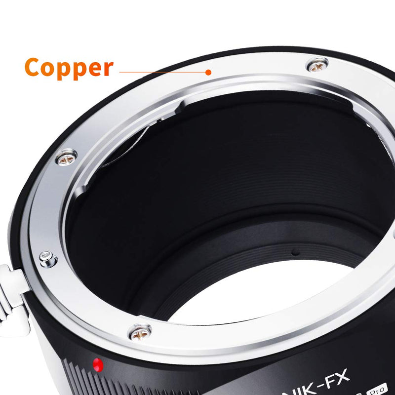 K&F Concept Lens Mount Adapter for Nikon AI/F Mount Lens to Fujifilm X Series Mirrorless FX Mount Camera Adapter with Matting Varnish Design for Fuji XT2 XT20 XE3 XT1 X-T2 NIK-FX（AI-FX)