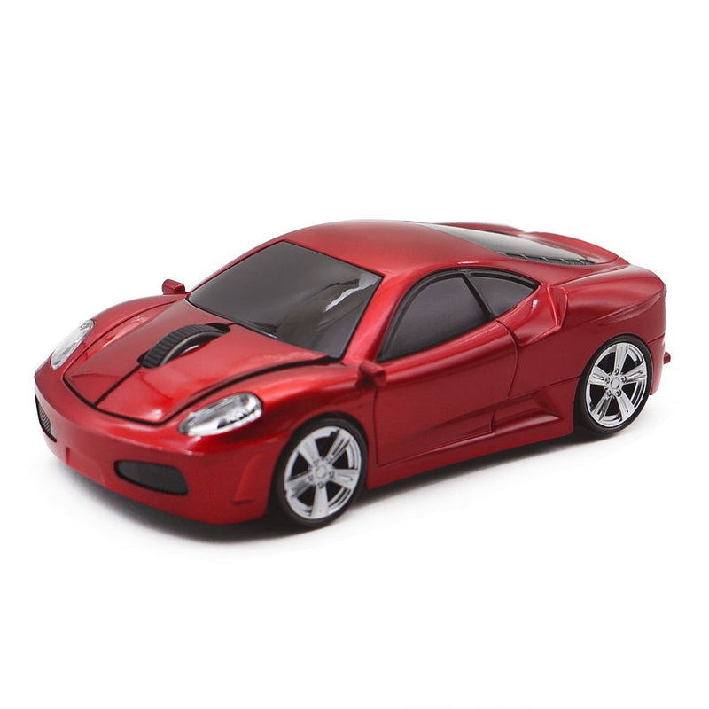 MGbeauty Sport Car Shape Computer Mice 2.4ghz Wireless Mouse 1600dpi Optical Gaming Mice (Red) Red