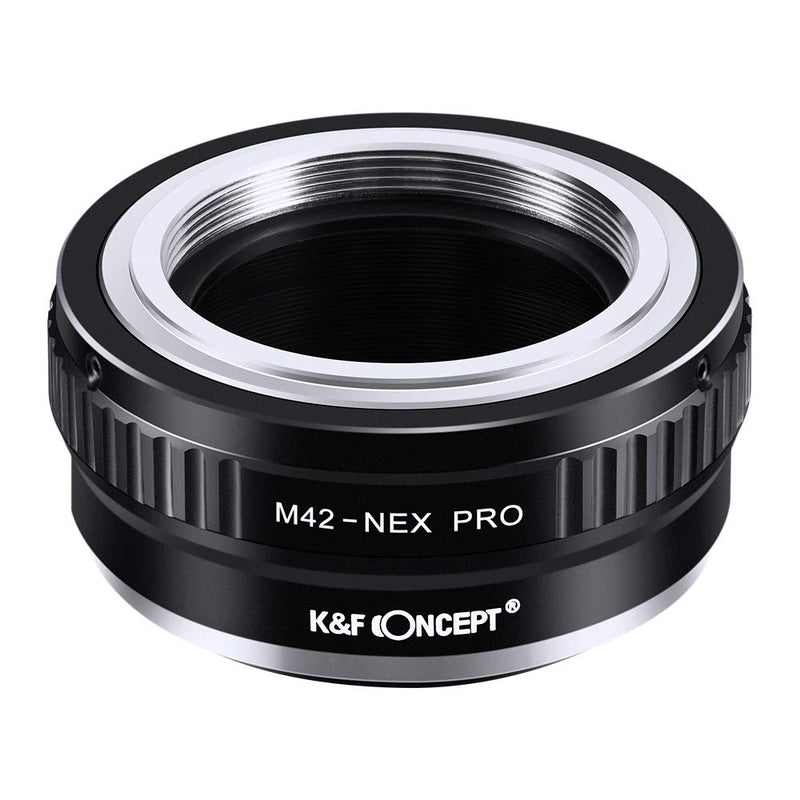 K&F Concept Lens Mount Adapter with Light-reducing Paint for M42 Lens to Sony NEX E-Mount Camera for Sony Alpha NEX-7 NEX-6 NEX-5N NEX-5 NEX-C3 NEX-3