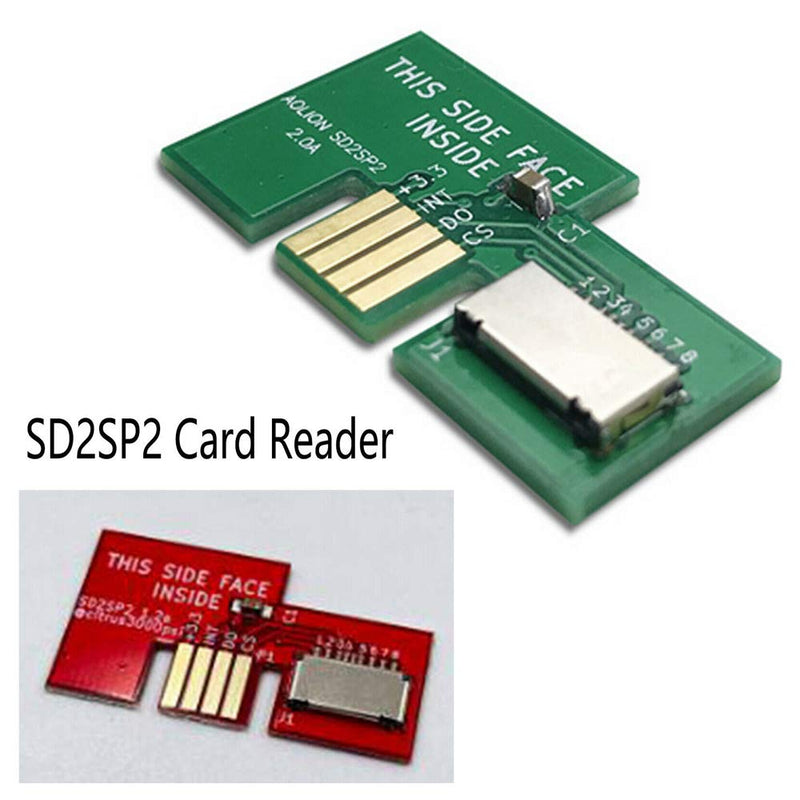 Wixine 2Pcs for Serial Port 2 SD2SP2 Micro SD Card TF Card Reader Accessories Spare Parts Red & Green