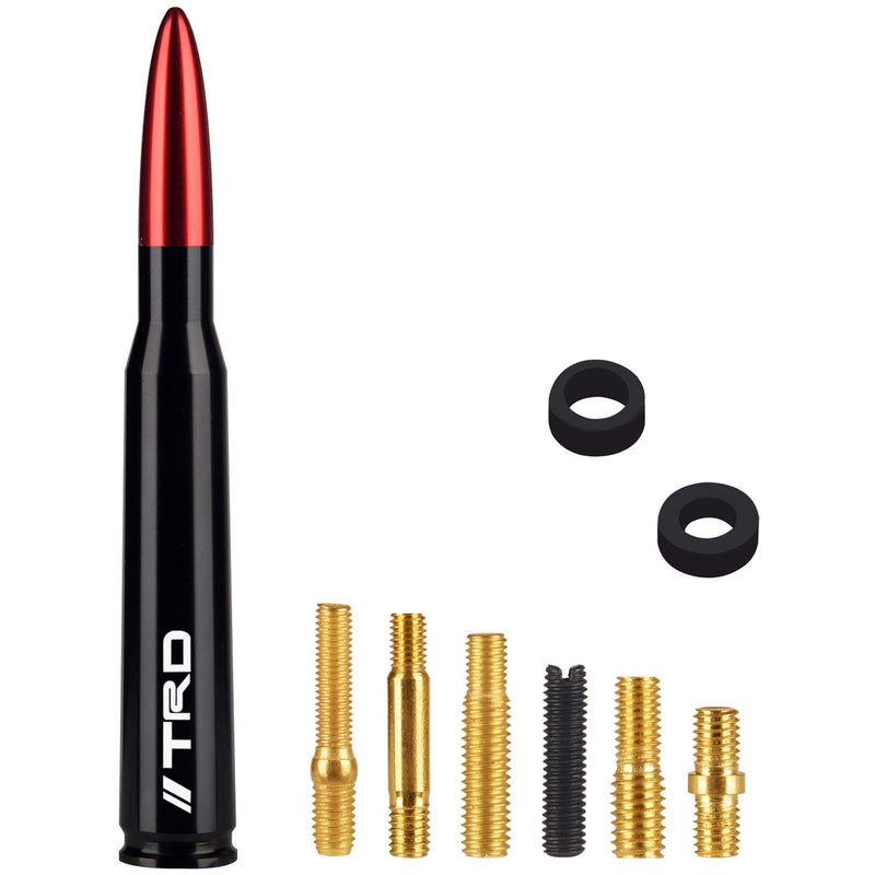 ONE250 Bullet Style Antenna for Toyota Tacoma Models (1995-2016) - Will fit Any Tacoma TRD Packages (1995-2016), TRD Pro, TRD Sport, TRD Off-Road, TRD Extreme, T/X Baja, More (Red) Red