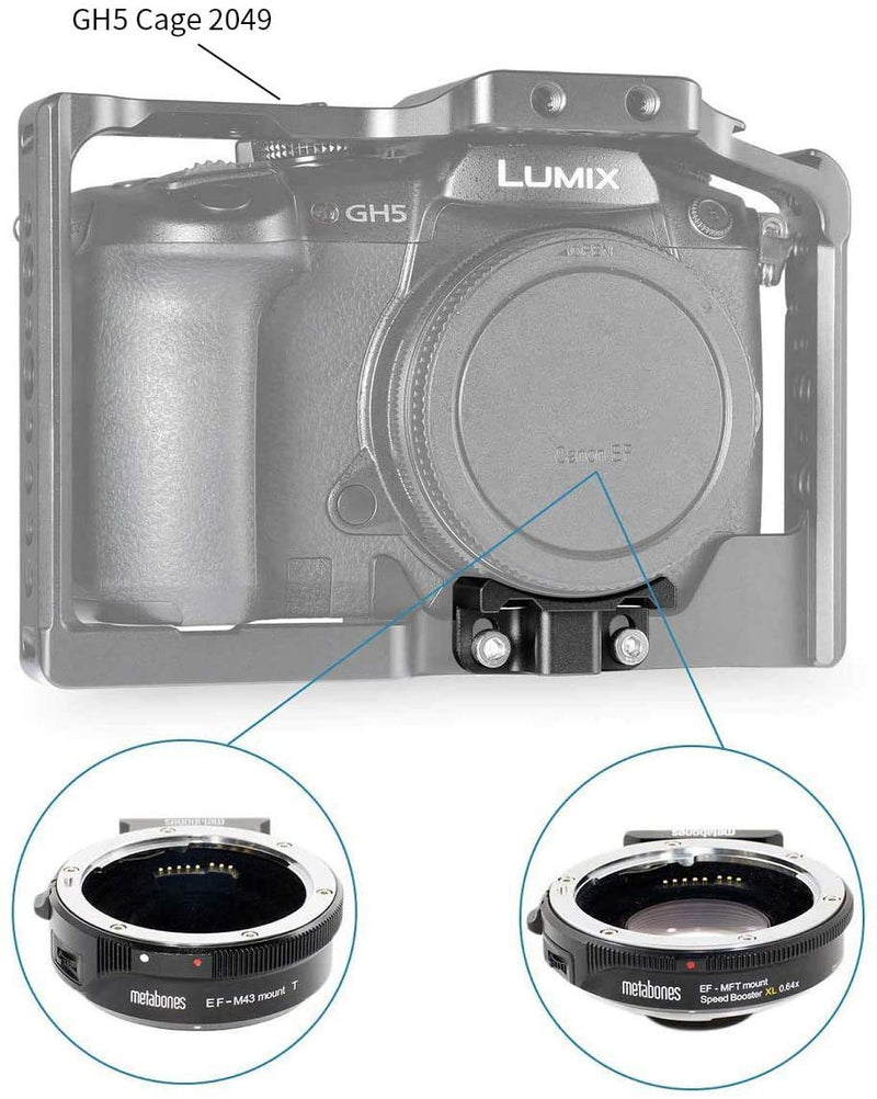 SmallRig Lens Adapter Support for Canon Metabones EF Lens to Micro Four Thirds T Smart Adapter and GH5/5S Cage - 2016