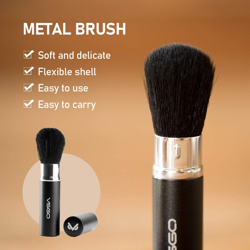 [AUSTRALIA] - VSGO VS-A2E Professional Lens Cleaning Kit with Filter Air Blower Folding Pouch Microfiber Lens Cloth Wet Wipes Lens Cleaner Metal Brush Cotton Swab for Optical Camera Lens Phone Laptop Cleaning 