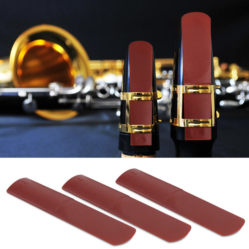 Alto Saxophone Reeds 3pcs 2.5 Resin Alto Saxophone Mouthpiece Reeds for Alto Sax Red