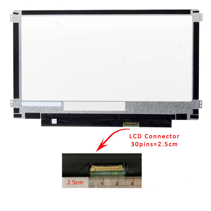 FIRSTLCD Screen Replacement for HP Chromebook 11 G3 G4 G4 EE G5 G6 G7 G9 EE 11A G8 EE, ProBook 11 G2, Stream 11 Pro G3, 11A-NB 11A-NA 11-Y 11-V 11-AH LCD Display 11.6" HD (Right&Left Mounting brakets) Type C