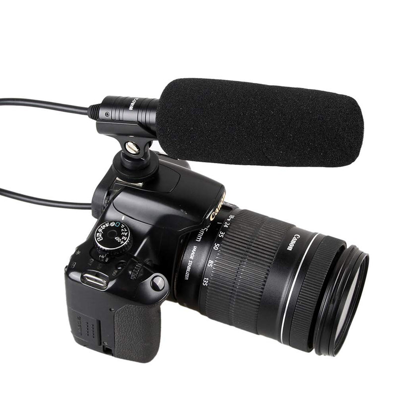 YICHUANG YC-CFM160 3.5mm Plug Professional DSLR Video Interview Microphone Mic for Canon Nikon Sony Panasonic Olympus DSLR Camera JVC Camcorder