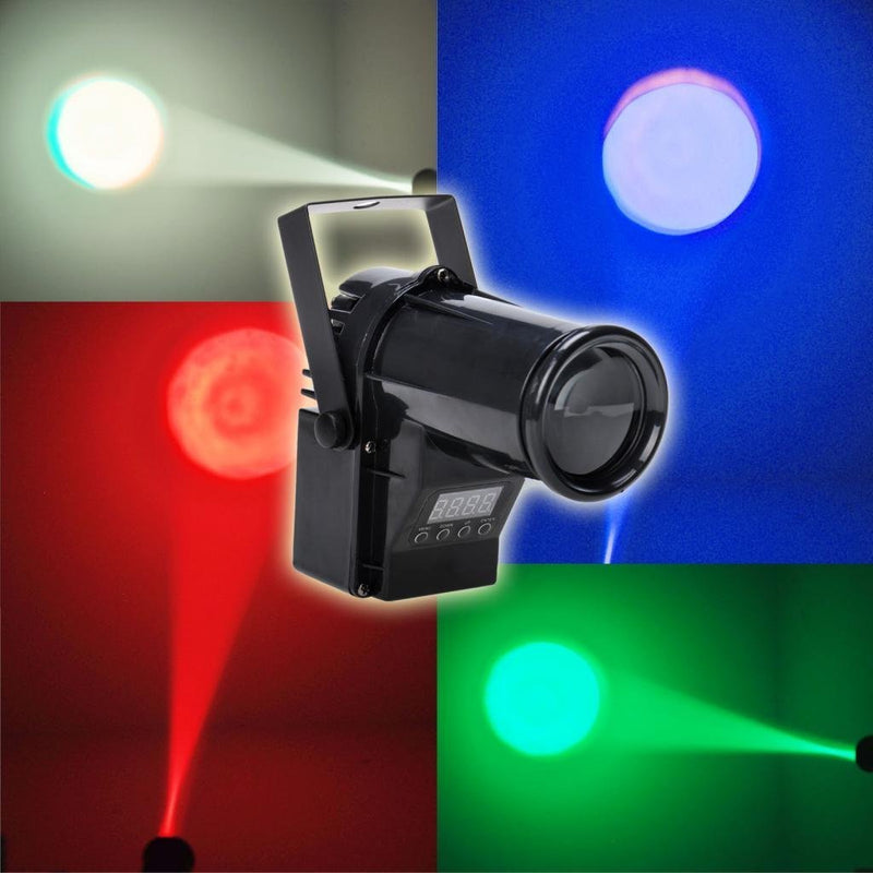 [AUSTRALIA] - Pinspot LED Quad Color DMX - 10 Watt - Red, Green, Blue, White - Great for Mirror Balls 