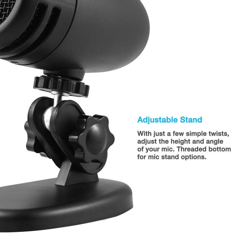 Cyber Acoustics USB Microphone - Directional USB Mic with Mute Button - Perfect for Eduction, Work at Home or Gaming Mic - Compatible with PC and Mac (CVL-2005) CVL-2005