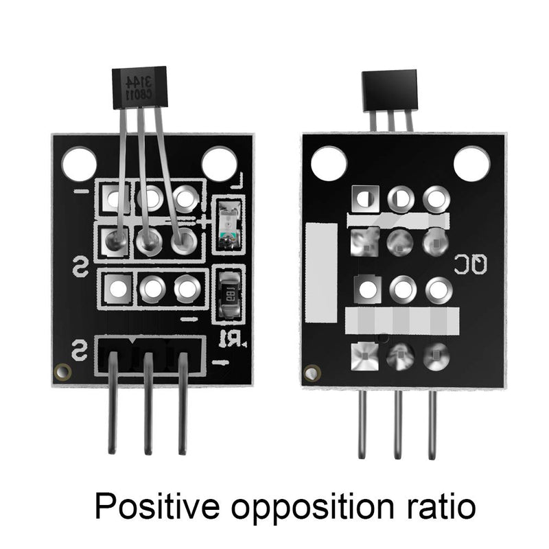 6pcs Hall Effect Magnetic Sensor Module 3144E A3144 Hall Effect Sensor KY-003 DC 5V for Arduino PIC AVR Smart Cars by MUZHI