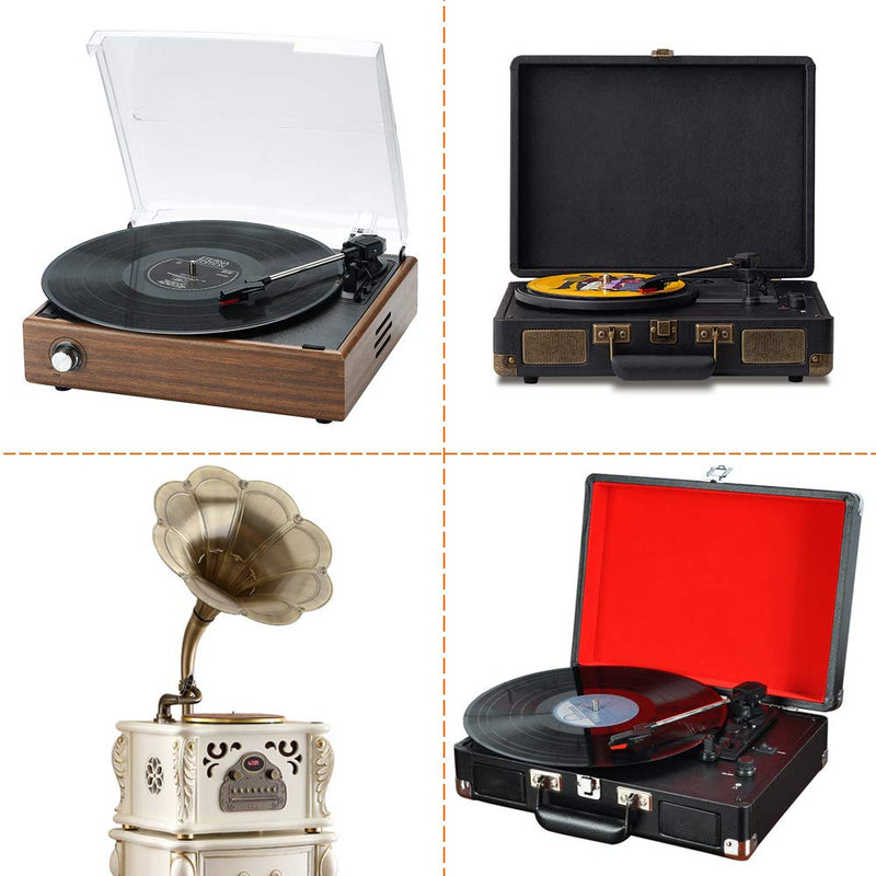 Set of 10 Vinyl Record Player Turntable Cartridge With Universal Replacement Stylus Needles, SourceTon 2pcs Turntable Record Player Cartridge & 8pcs Needle Stylus for LP Phonograph Record Player
