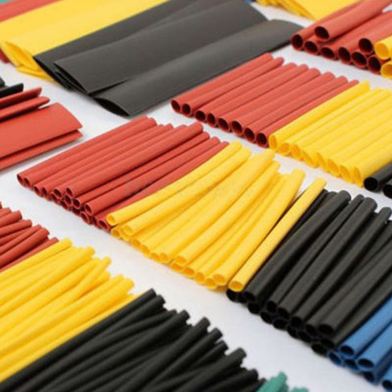CGMJ 328 Pcs (8 Sizes) 2:1 Heat Shrink Tubing Tube Wrap Wire Cable Insulated Sleeving Tubing Set