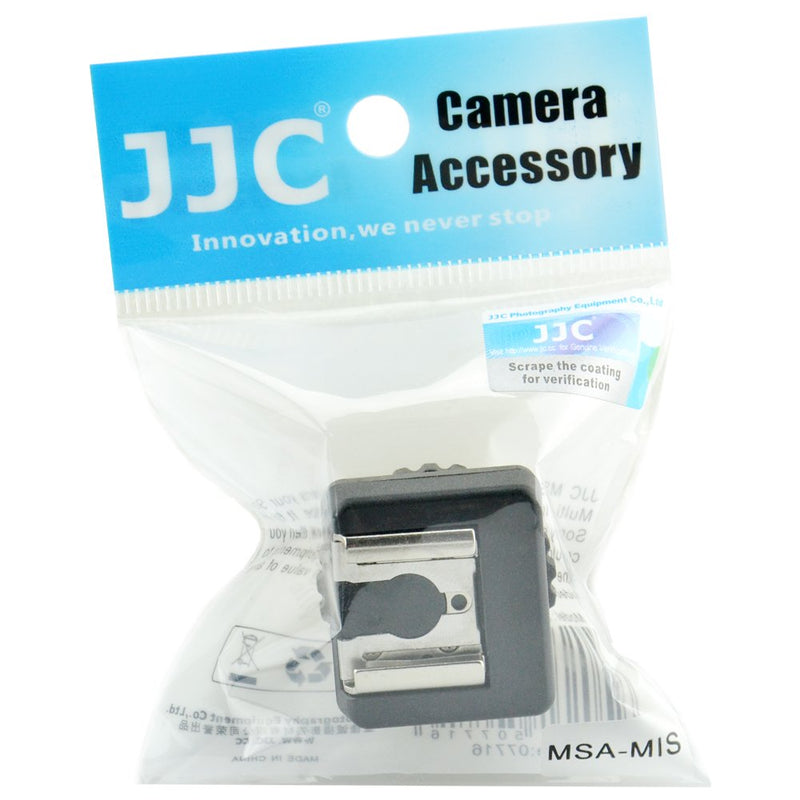 JJC Cold Shoe Mount Adapter for Sony Multi Interface Shoe to Universal Cold Shoe Compatible with Sony Handycam Camcorder HDR-AX53 AX33 AX100 CX675 CX900 CX610E CX530E CX510E CX400E PJ810E PJ790E For Sony Camcorder with Multi Interface Shoe