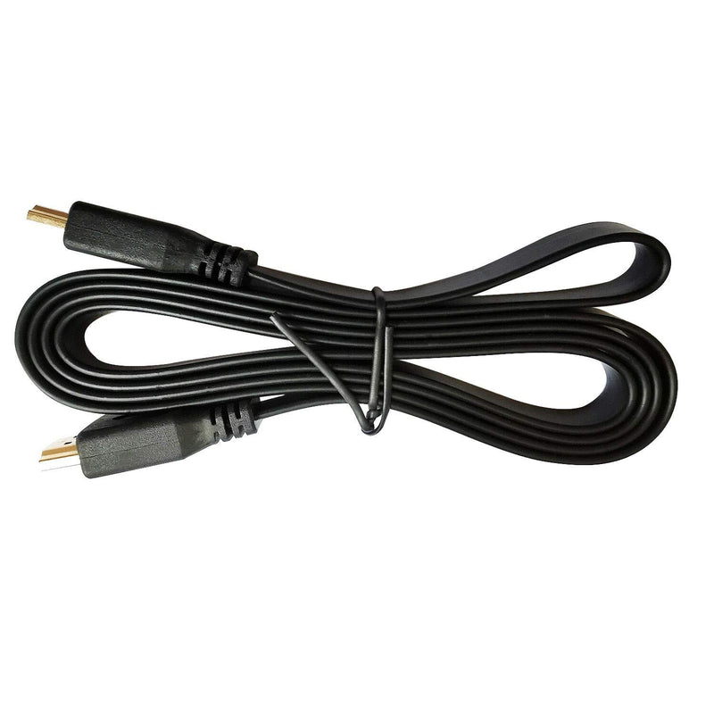 LINGYU 2 Pack HDMI Cable Flat 4.6ft/1.4m,Ultra HD 4K HDMI 1.4 Cable,HDMI to HDMI Cable Support 4K 3D,1080P,Audio Ethernet Return Channel (Black) Black
