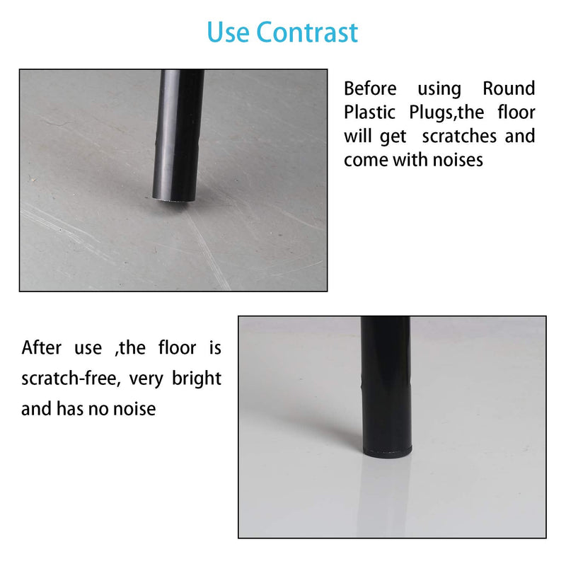 [AUSTRALIA] - 208 Pieces Mixed Sizes Round Plastic Plugs,Pipe Tubing End Cap, Round Plastic Tubing Plug, Durable Chair Glide for Chair Table Stool Leg,Pipe,Round Plastic Tubing,Tube Pipe Hole (Round) 