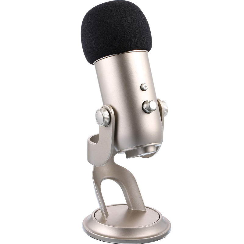 Mic Cover Foam Microphone Windscreen with Furry Windscreen Muff for Blue Yeti, Yeti Pro Condenser Microphone (2 Pack)