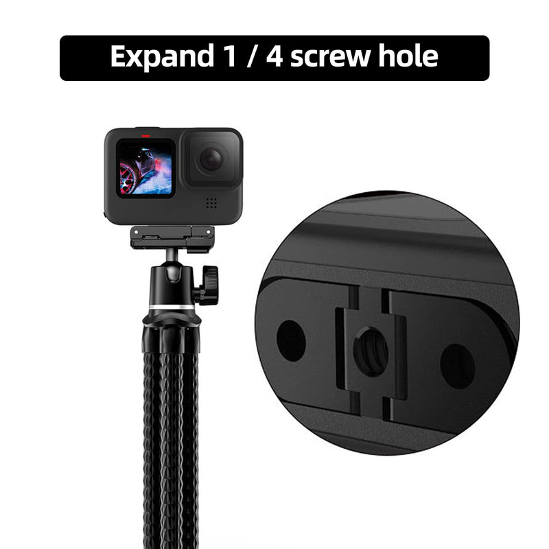 ParaPace Replacement Folding Fingers for GoPro Hero 10/9/8 Black and GoPro Max,Magnet Adapter Mount with 1/4 Tripod Connect Port for Housing Handle Monopod magnet folding finger for hero 10/9/8 MAX