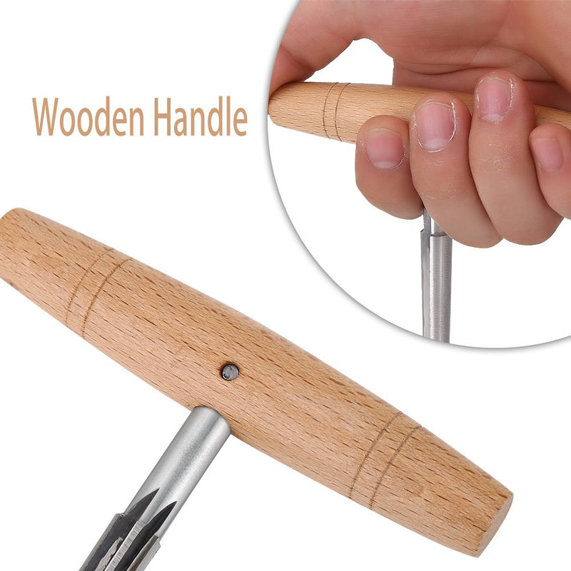 Violin Peg Hole Reamer with Wood Handle for 3/4 4/4 Violin