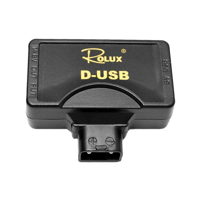 Rolux D-Tap P-Tap to USB Adapter Connector 5V Converter for Anton/Sony V-Mount Camera Battery