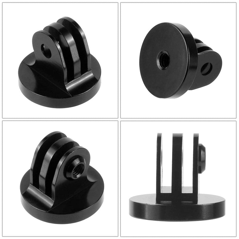 FEICHAO CNC Aluminium Tripod Mount Adapter with Metal Long Screw Thumbscrew Compatible for Hero 8 Tripod Mount Hero Series XIAOYI /GITUP /SJCAM Sports Camera