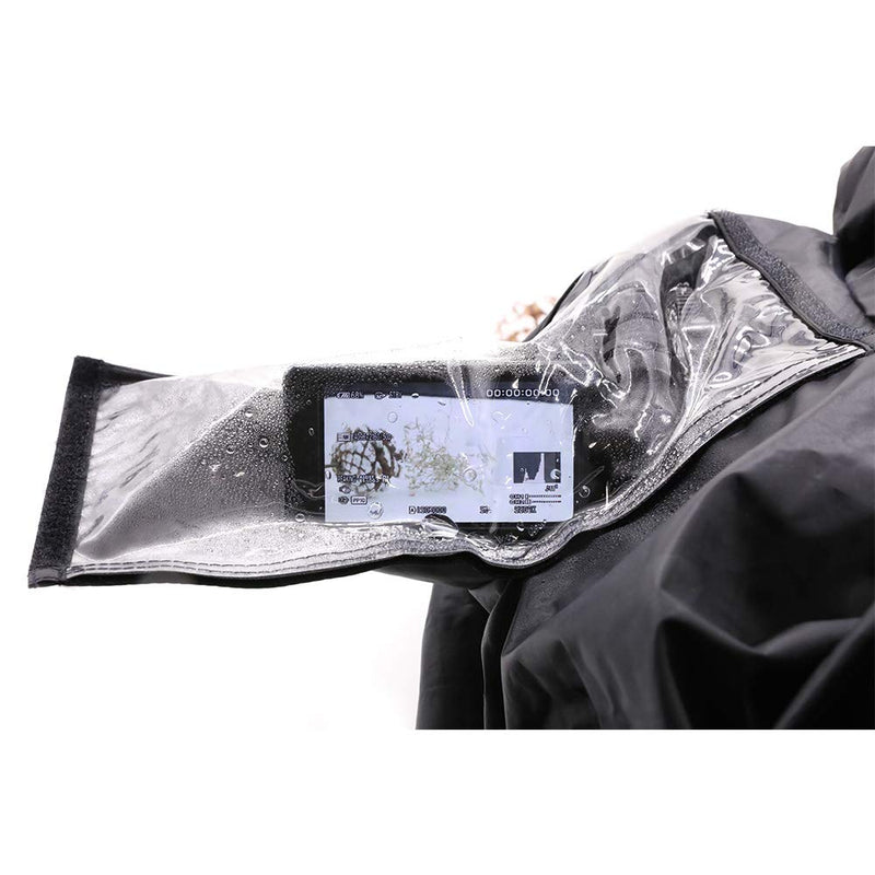 CamRebel Rain Cover for FS5 Z150 FS5MK2 AX2000E PX298MC 285MC Camcorders (S, Black) S